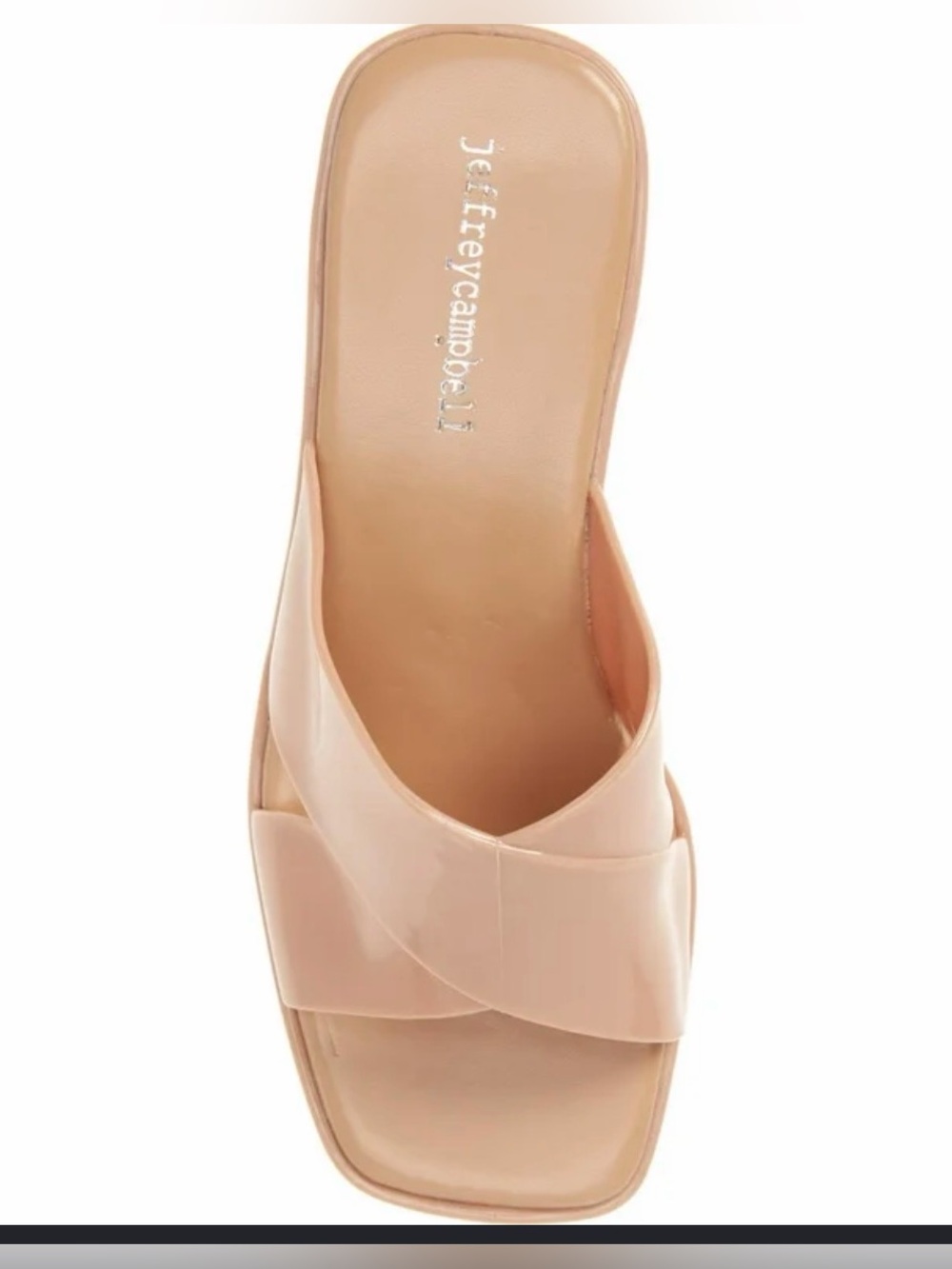 Bubblegum Jeffrey Campbell Nude Shiny Jelly Shoes 40/9US worn twice